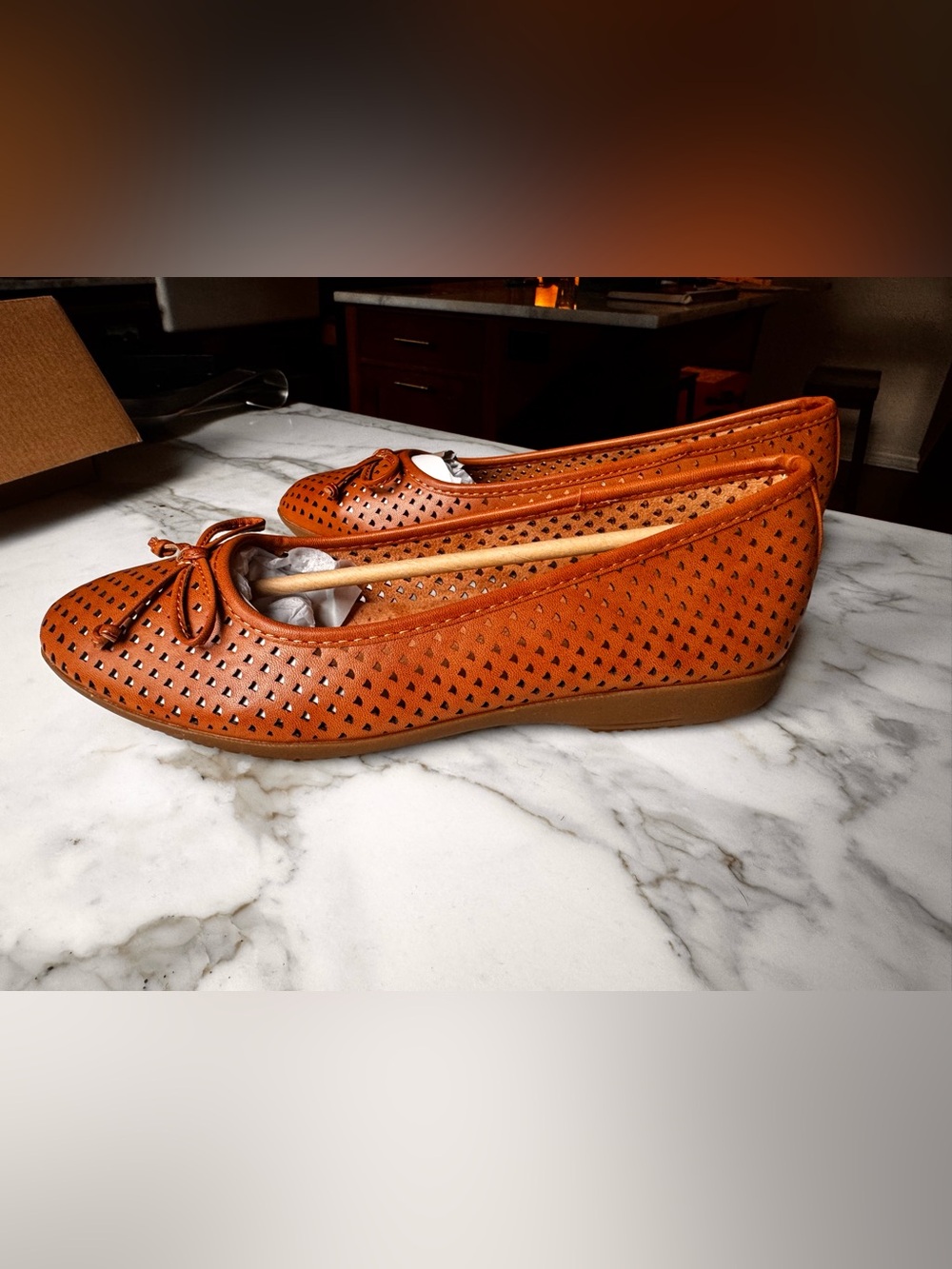 Carris Perforated Ballet Flats